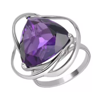 Серебряное кольцо с аметистом