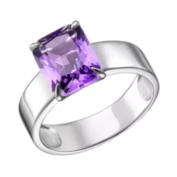 Серебряное кольцо с аметистом