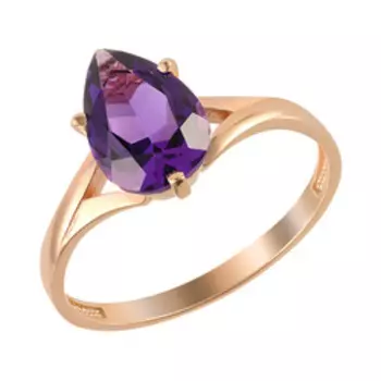 Серебряное кольцо с аметистом
