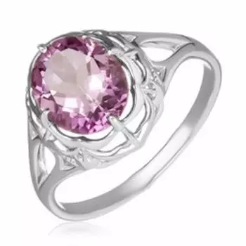 Серебряное кольцо с аметистом