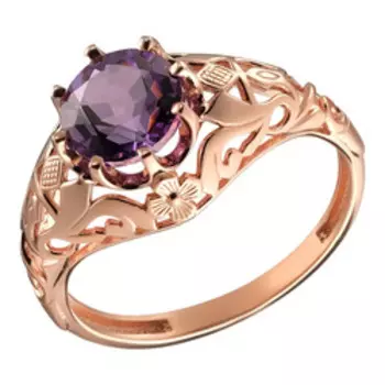 Серебряное кольцо с аметистом