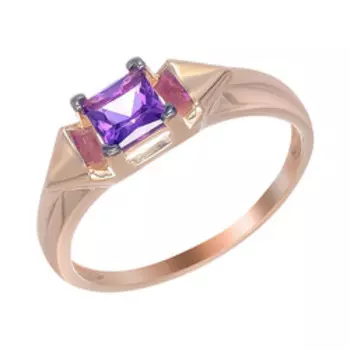 Серебряное кольцо с аметистом
