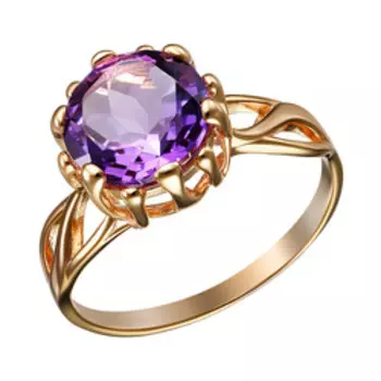 Серебряное кольцо с аметистом