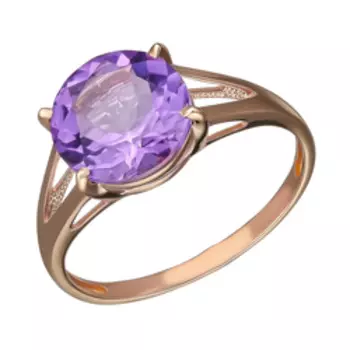 Серебряное кольцо с аметистом