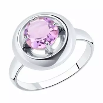 Серебряное кольцо с аметистом