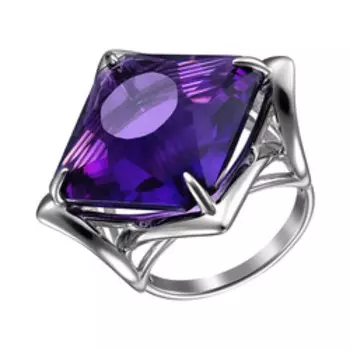 Серебряное кольцо с аметистом