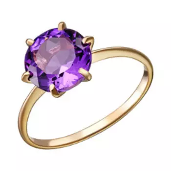 Серебряное кольцо с аметистом