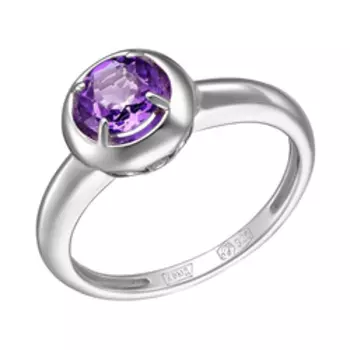 Серебряное кольцо с аметистом