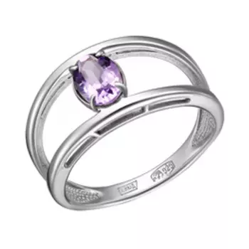 Серебряное кольцо с аметистом