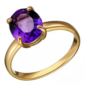 Серебряное кольцо с аметистом