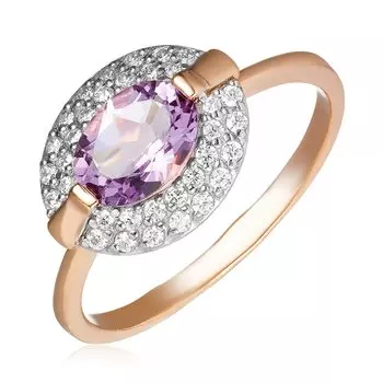 Серебряное кольцо с аметистом
