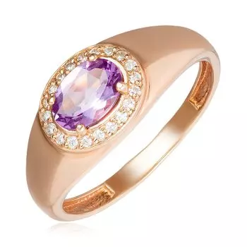 Серебряное кольцо с аметистом