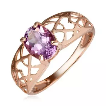 Серебряное кольцо с аметистом