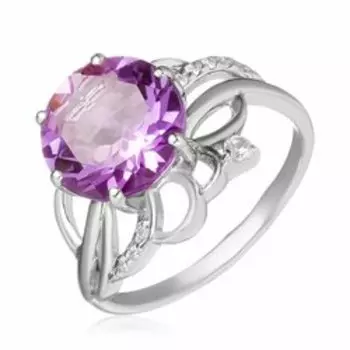 Серебряное кольцо с аметистом