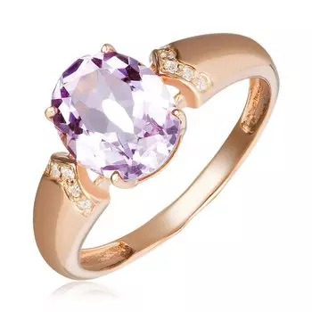 Серебряное кольцо с аметистом