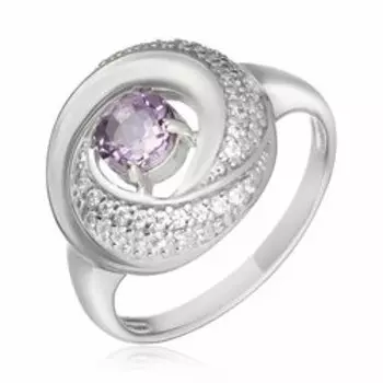 Серебряное кольцо с аметистом