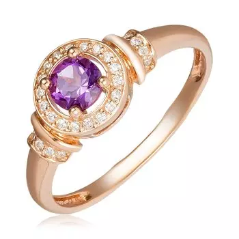 Серебряное кольцо с аметистом