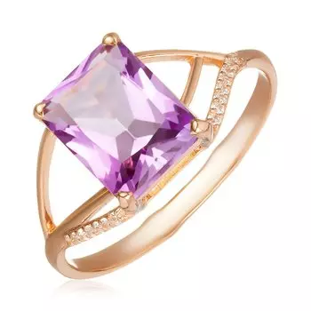 Серебряное кольцо с аметистом