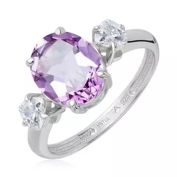 Серебряное кольцо с аметистом
