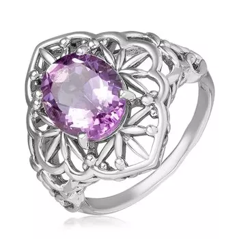 Серебряное кольцо с аметистом