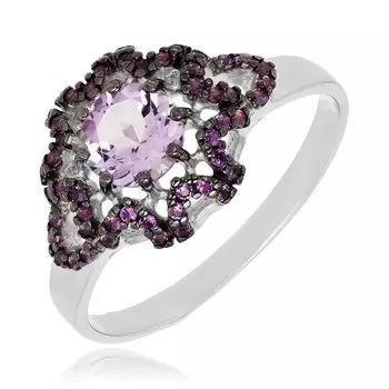 Серебряное кольцо с аметистом