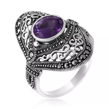 Серебряное кольцо с аметистом