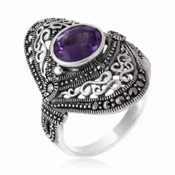 Серебряное кольцо с аметистом