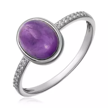 Серебряное кольцо с аметистом