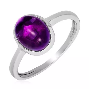 Серебряное кольцо с аметистом