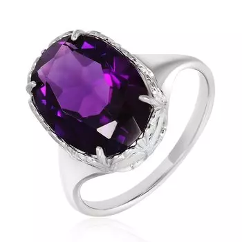 Серебряное кольцо с аметистом
