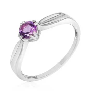 Серебряное кольцо с аметистом
