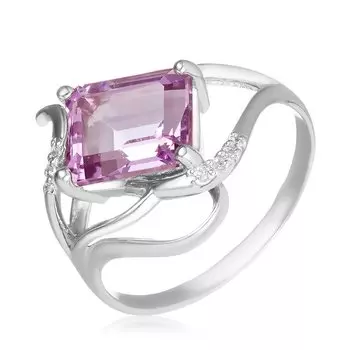 Серебряное кольцо с аметистом