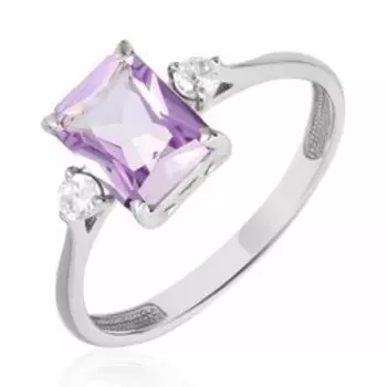Серебряное кольцо с аметистом