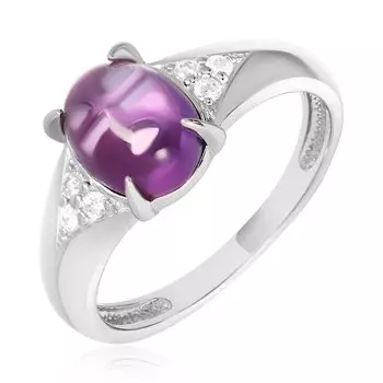 Серебряное кольцо с аметистом