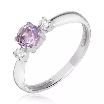 Серебряное кольцо с аметистом