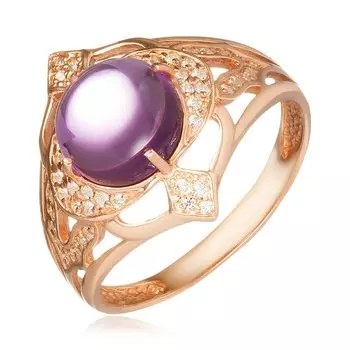 Серебряное кольцо с аметистом