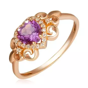 Серебряное кольцо с аметистом