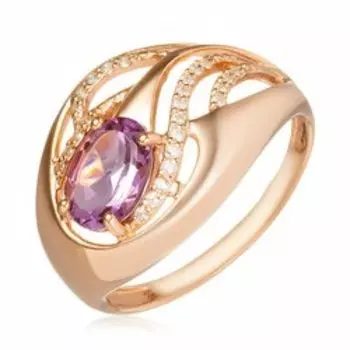 Серебряное кольцо с аметистом