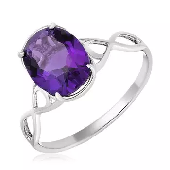 Серебряное кольцо с аметистом