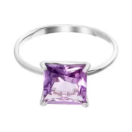 Серебряное кольцо с аметистом