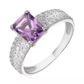Серебряное кольцо с аметистом