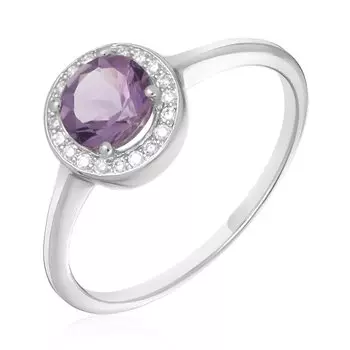 Серебряное кольцо с аметистом