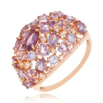 Серебряное кольцо с аметистом