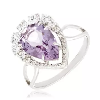 Серебряное кольцо с аметистом