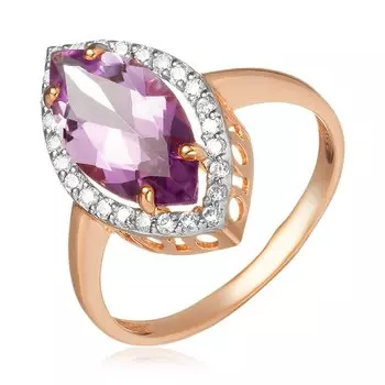 Серебряное кольцо с аметистом