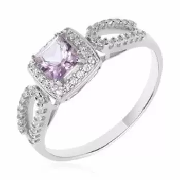 Серебряное кольцо с аметистом