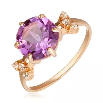 Серебряное кольцо с аметистом