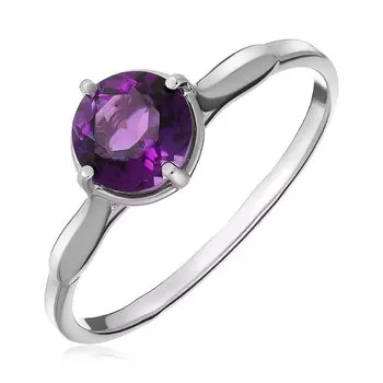 Серебряное кольцо с аметистом