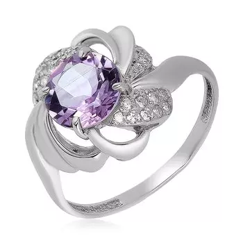 Серебряное кольцо с аметистом