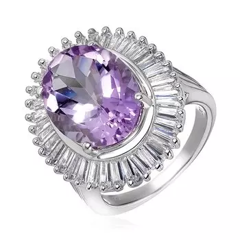 Серебряное кольцо с аметистом
